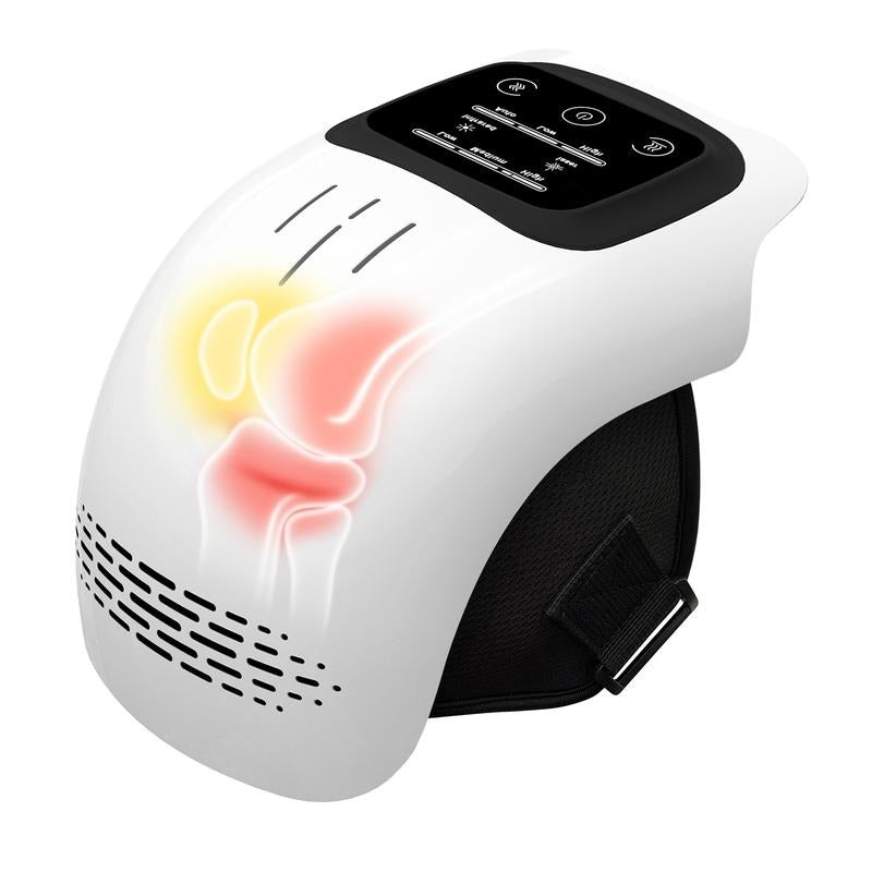 NORSEN heated knee massager showing where the heat sits around the knee